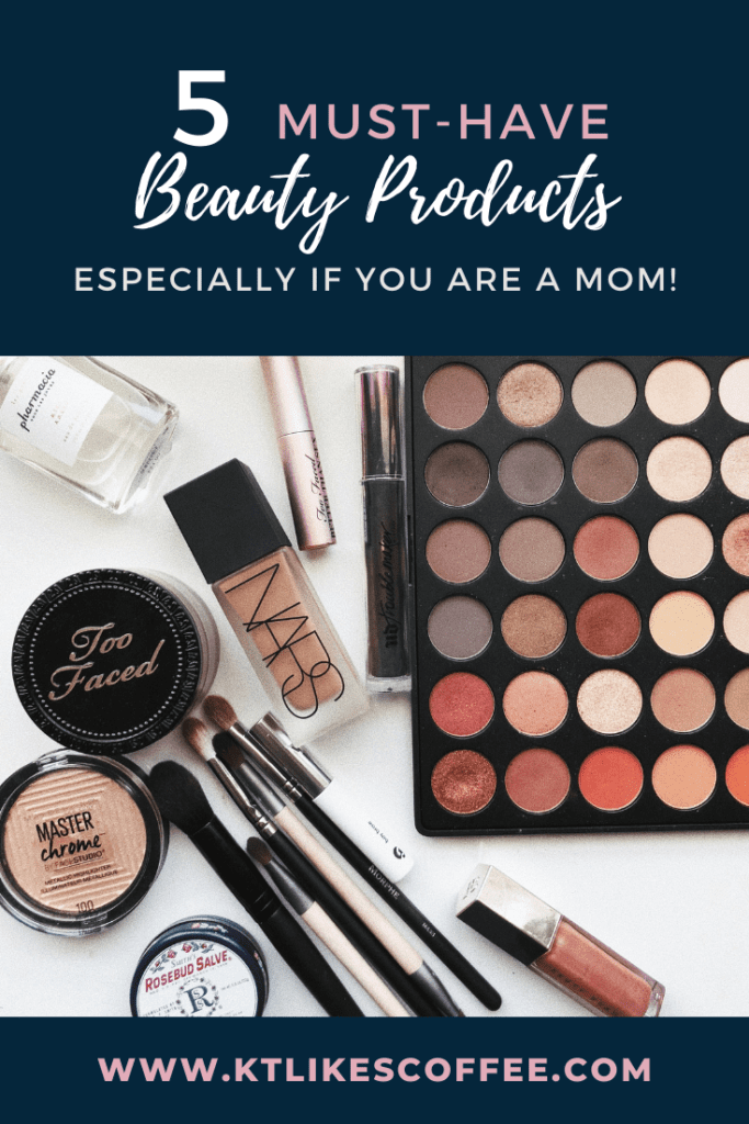 Pinterest Pin for 5 of the best beauty products for busy moms!