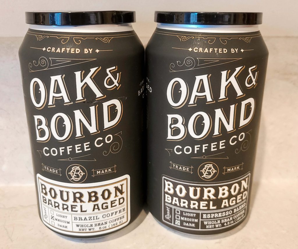 Oak and Bond Coffee Barrel Aged Coffee Cans