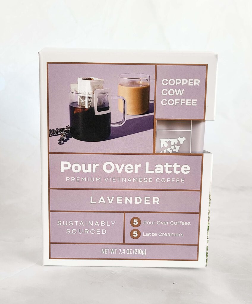 Lavender Pour Over Coffee from Copper Cow Coffee