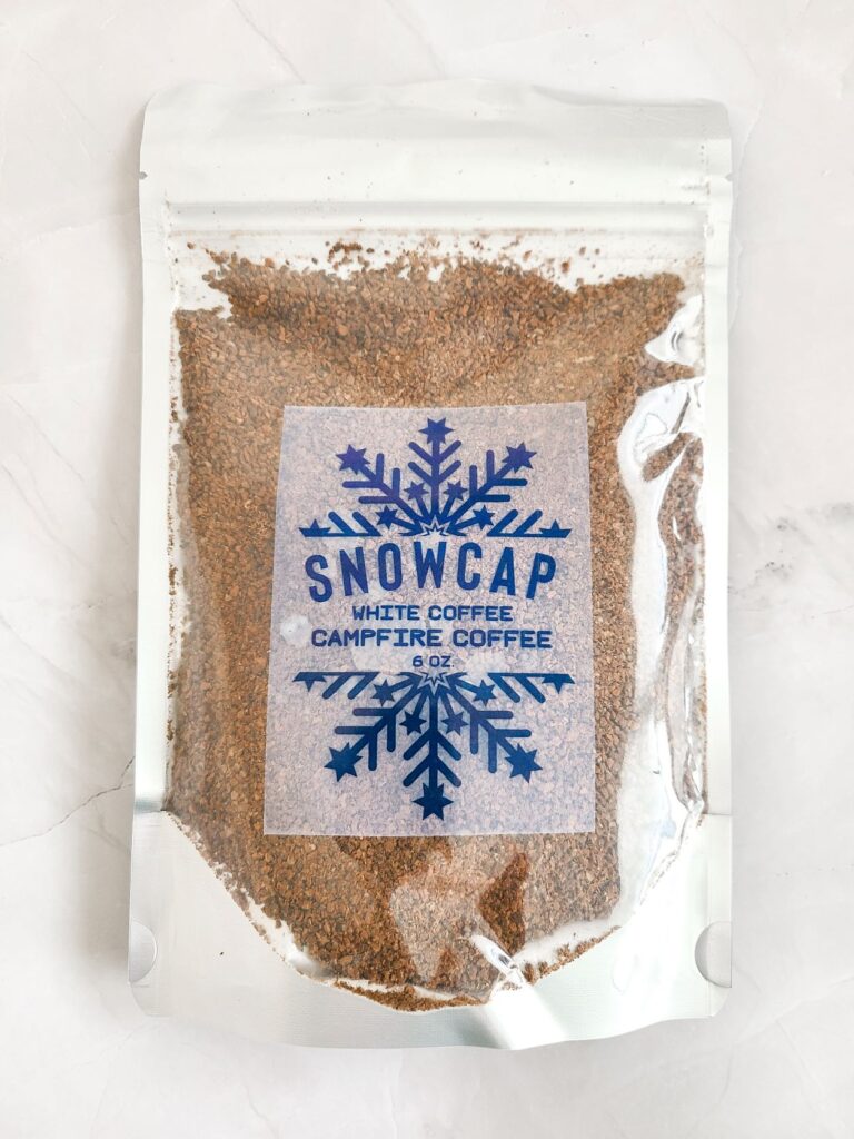 Snowcap white coffee from Campfire Coffee.
