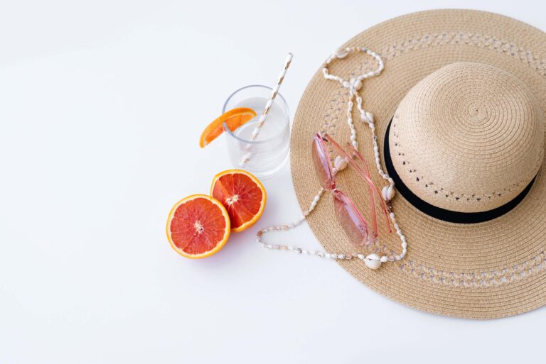 A sun hat. on a white background.
