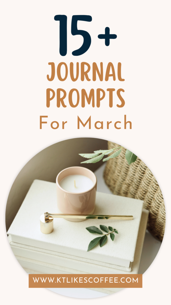 Journal Prompts for March Pinterest Pin