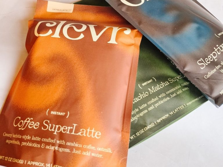 A collection of Clevr Blends coffee bags